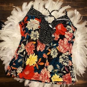 Time and Tru Spaghetti Strap Tankini